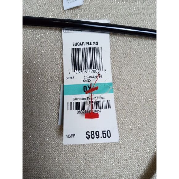 NWT Charter Club Women Brown/Gold Metallic Cami/Cardigan Sweater Combo size 0X - Picture 6 of 8